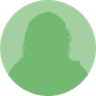A colored silhouette of a headshot