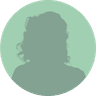 A colored silhouette of a headshot